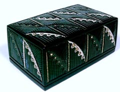 螺鈿平文箱(波の唄)第54回現展’98