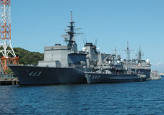 横須賀軍港めぐりで見られる艦船
