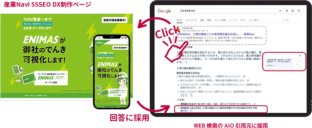 AIOとSEOの成功事例(BtoB)「株式会社エニマス様」