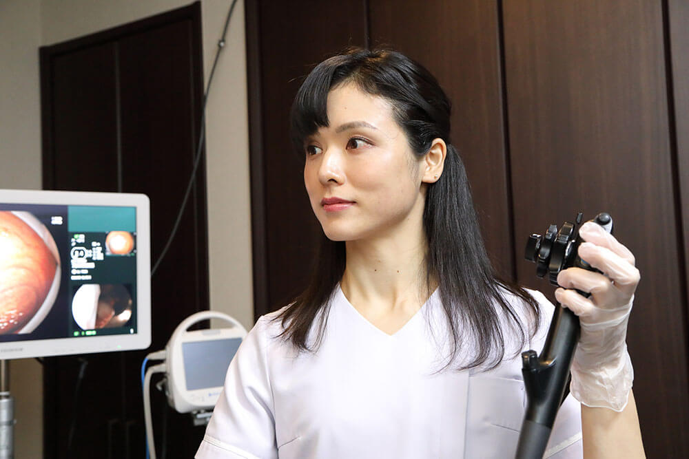 検査の様子 大腸カメラの検査の様子