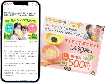babycoへのWeb広告・紙面広告の掲載例