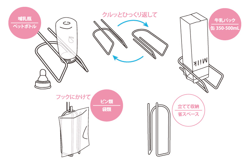 オリジナル製品　水切りホルダー　IPPON-SEN　使い方