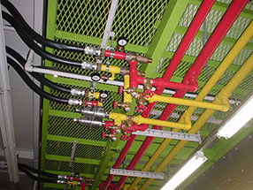 輪転機インク配管