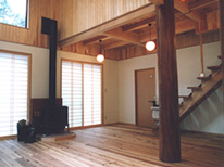 自然素材で建てた家　床
